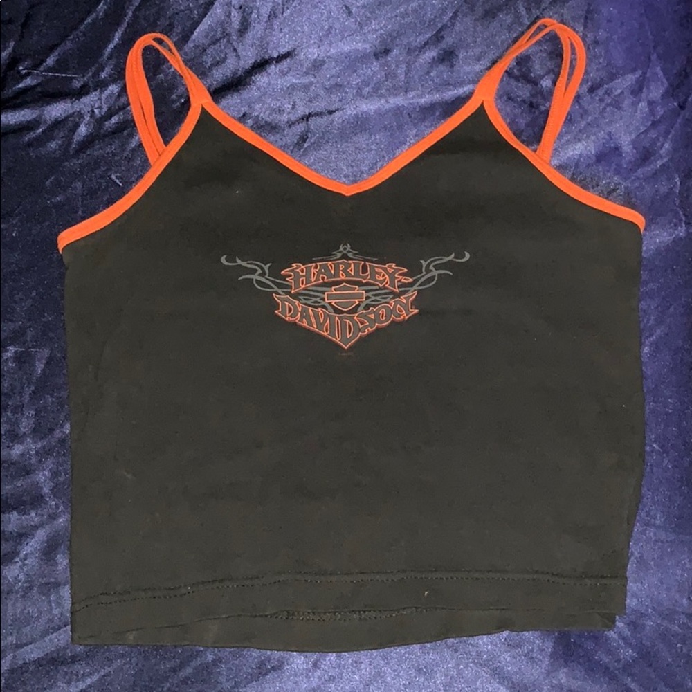 harley davidson double strap tang top